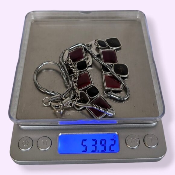 (2/$20) Passion Red & Black Enamel Necklace - Picture 6 of 6